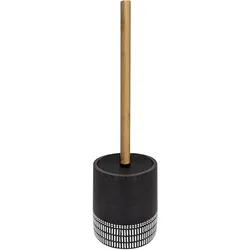 WC-Garnitur YUMA (LBH 10x10x36 cm) - schwarz - LBH 10x10x36 cm