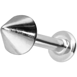 14 Karat Gold Labret mit Innengewinde SPITZE