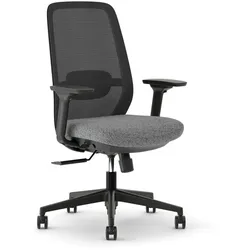 NowyStyl Drehstuhl Elovie Stoff Grau, Schwarz Grau /
