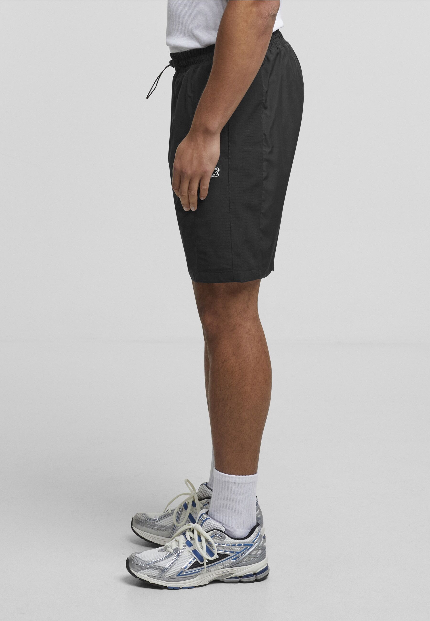 Shorts STARTER BLACK LABEL "Starter Black Label Starter Fabric Mix Track Shorts", Herren, Gr. M, US-Größen, schwarz, 100% Polyester, normal, Hosen Shorts