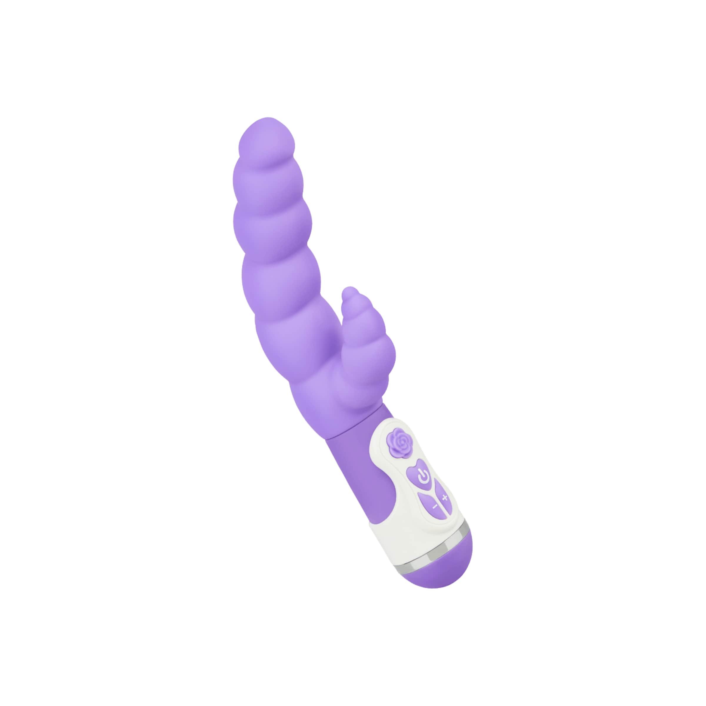 Silikon-Vibrator mit Struktur, 24 cm