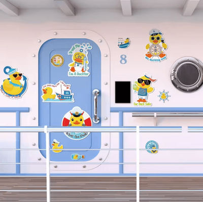 Inspire Picks 12 Piece Duck Cruise Door Magnets Set Waterproof Funny Summer Fridge Decor 12 Piece Duck Cruise Door Magnets Set Waterproof Funny Summer Fridge Decor