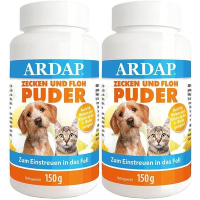 Ardap Zecken- und Floh-Puder vet. 2x 2x150 g Puder