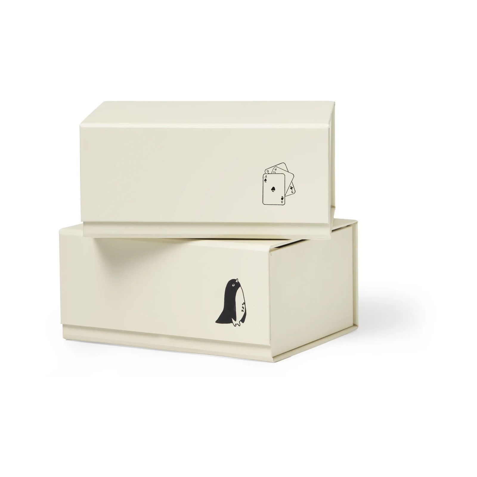 TÔNN furniture Pac box opbergbox TÔNN x MAJASBOK off-white, 2-pack