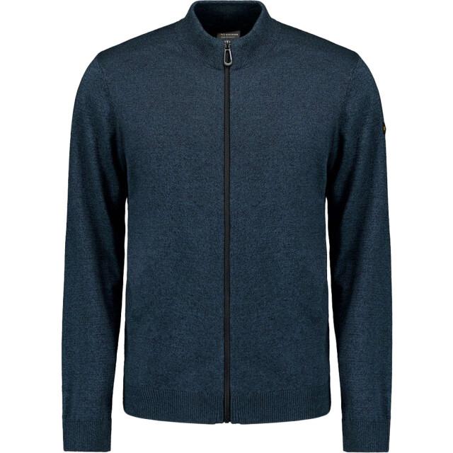 No Excess Cardigan 2 coloured melange navy
