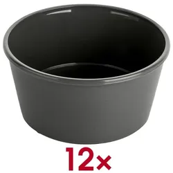 meet Schüssel anthrazitgrau 250 ml 12 Stück grau