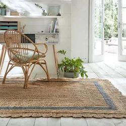 Jute-Teppich uni Braun-Grau 120 x 170 cm - PLYM   Kadima Design