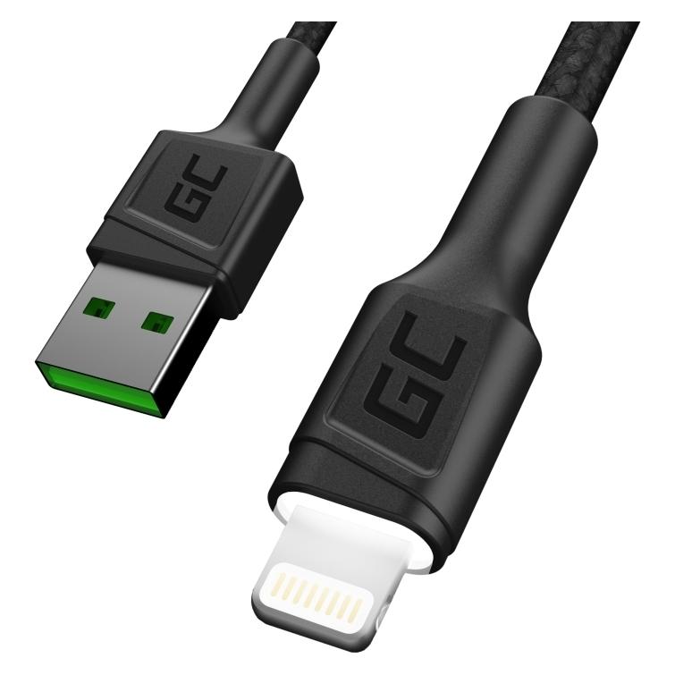 GreenCell KABGCSET06 Lightning-Kabel 2 m Schwarz (2 m, USB 1.1) (KABGCSET06)