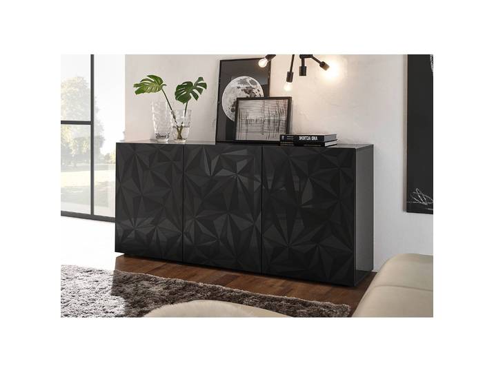 Buffet Prisma I 181cm Gris/Anthracite brillant