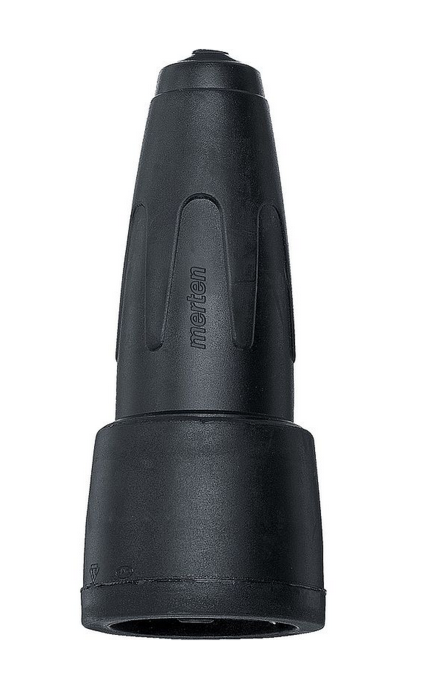 Merten Vollgummi-SCHUKO-Kupplung, schwarz 172991 16A, 250V, IP20