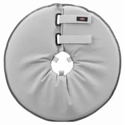 TRIXIE Schutzkragen, Polyester/Schaumstoff, S: 30–34 cm/19,5 cm, grau