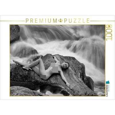 CALVENDO Puzzle Ein Motiv aus dem Kalender nude on the rocks | 1000 Teile Lege-Größe 64x48cm Foto-Puzzle für glückliche Stunden