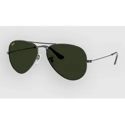 Ray-Ban Aviator Large Metal Gunmetal Sonnenbrille g / 15 green Gr. Uni