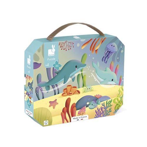 Janod Piratoys J02554 Kinderpuzzel met 36 delen in panorama-thema, meerkleurig