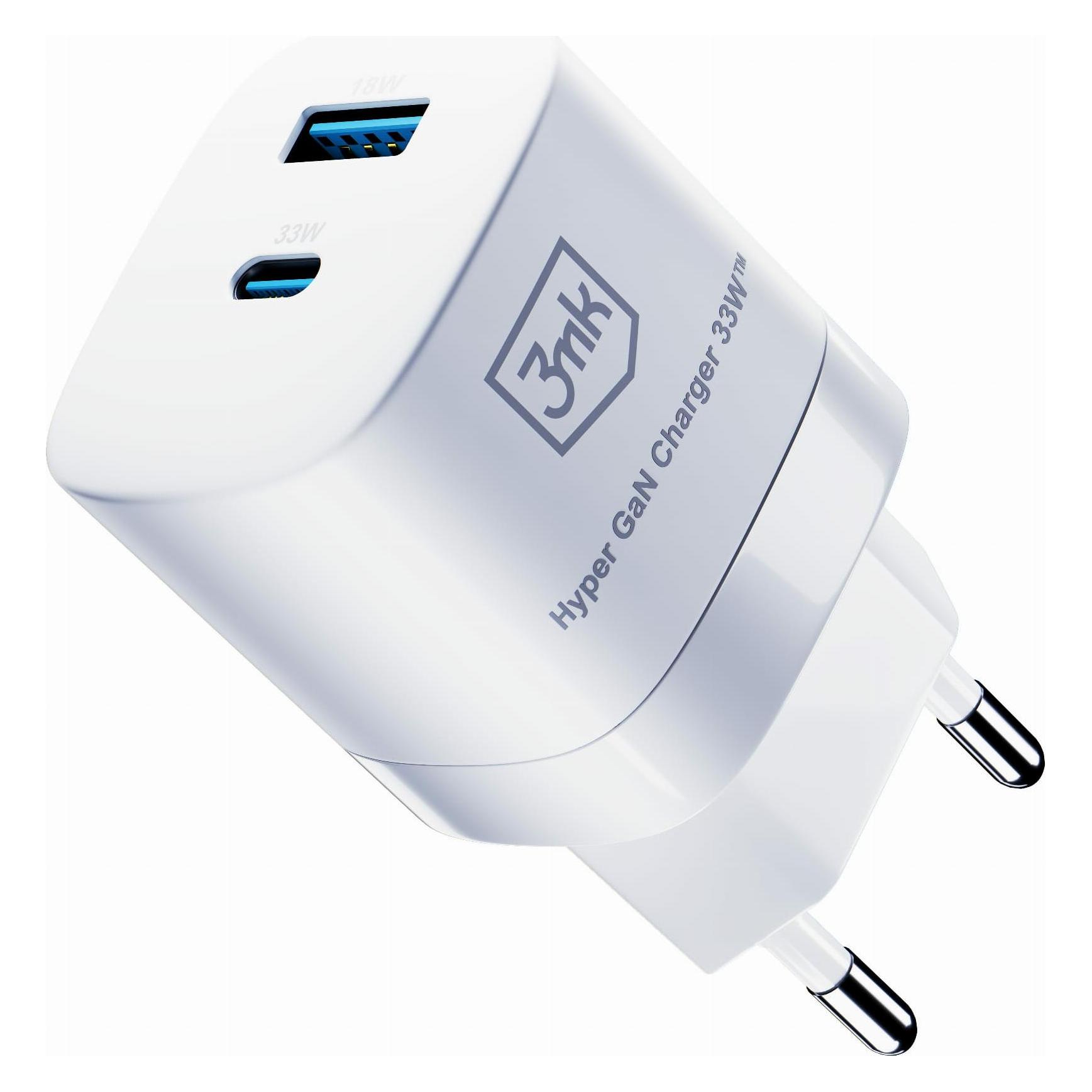 3MK Hyper GaN Charger 33W (33 W, 2 Ports) (5903108483049)