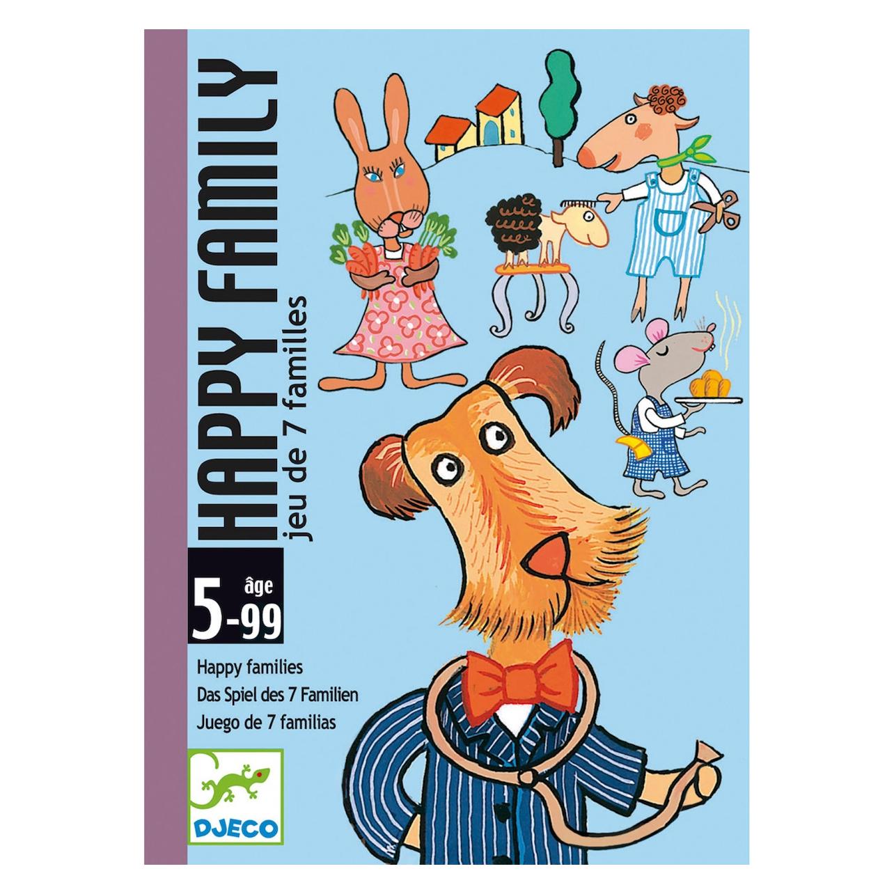 Djeco Kartenspiel Happy Family (mult) (Deutsch, Englisch, Französisch, Italienisch, 2 - 5 Spieler) (5405115)