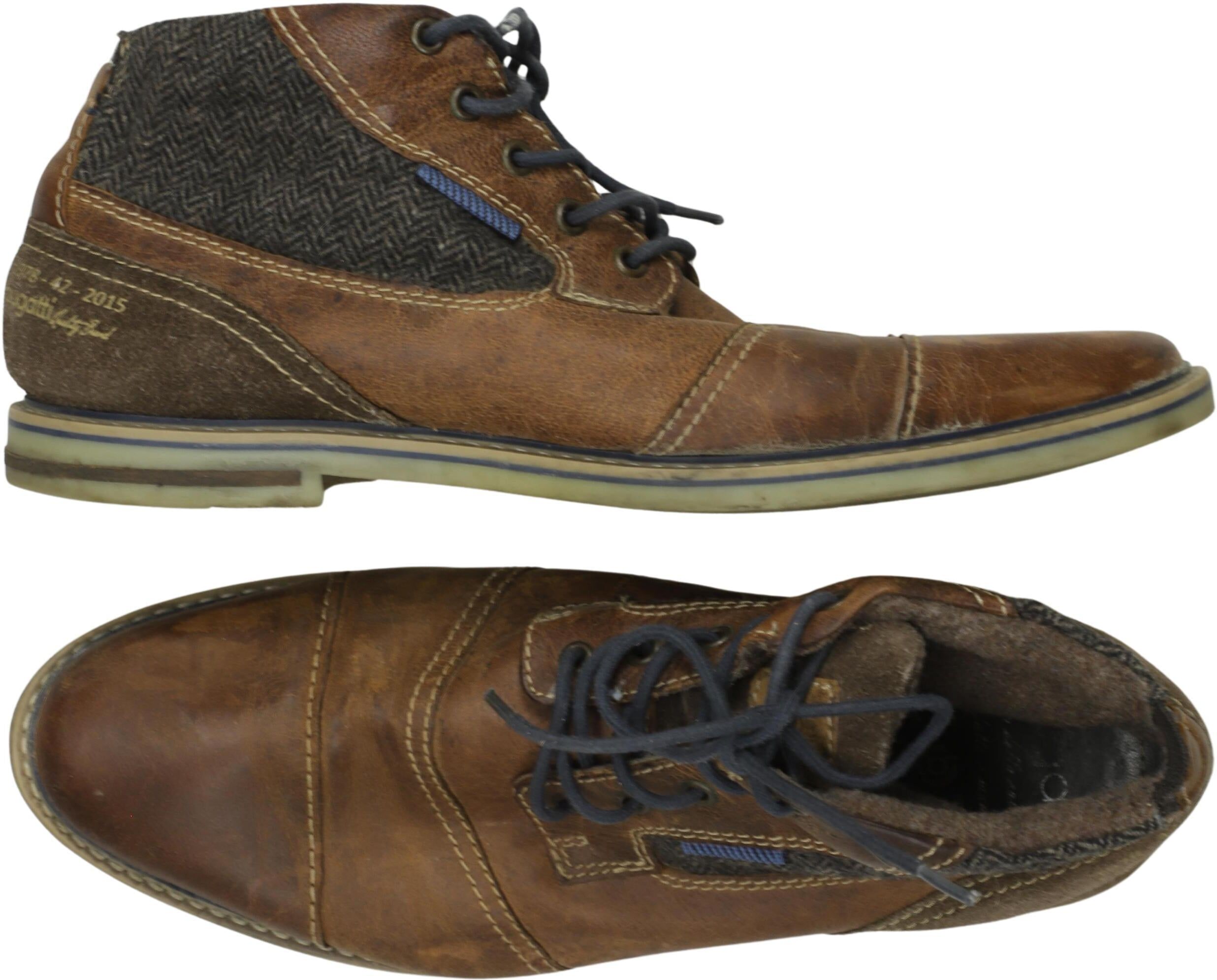Bugatti Herren Stiefel, Braun, Gr. EU 45, Leder - Second Hand