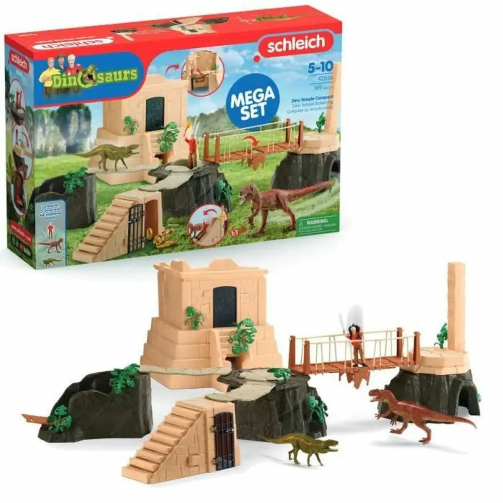 Schleich 42656 Great Conquest of the Lost Temple Dinosaurs Playset met figuren