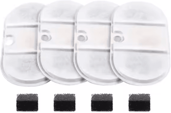 Inspire Picks 2.1L Cat Water Fountain Replacement Filter Set 4 Filters & 8 Sponges For Fresh, Clean Water 4pcs