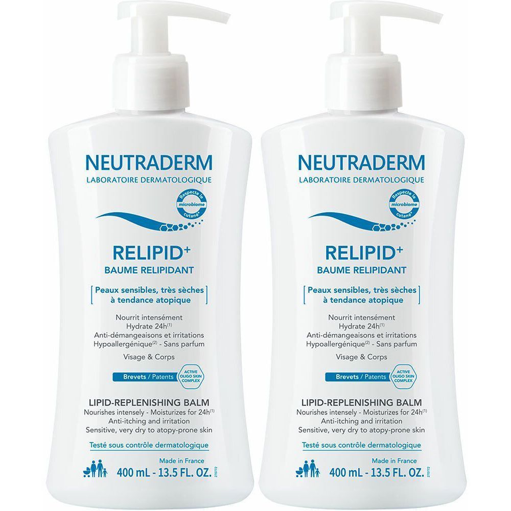 Neutraderm Relipid+ Baume Relipidant x2 2x400 ml Balsam