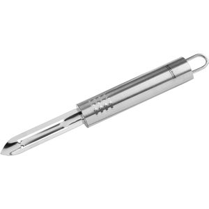 Fackelmann Sparschäler Ovalgriff, Pendelschäler, Universal, Edelstahl, silber