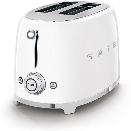 Smeg TSF01 50's Style Retro Two Slice Toaster White 2 - Slice