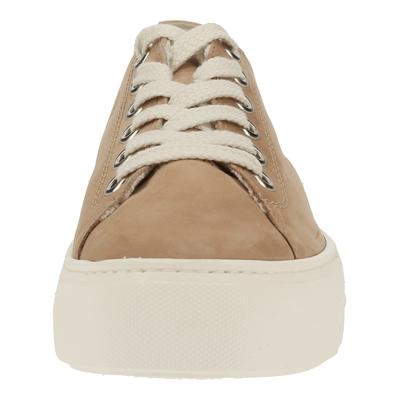 Sneaker PAUL GREEN "Paul Green Sneaker Leder/Textil", Damen, Gr. 40, Leder Textil, beige, Leder, Textil, Schuhe Sneaker