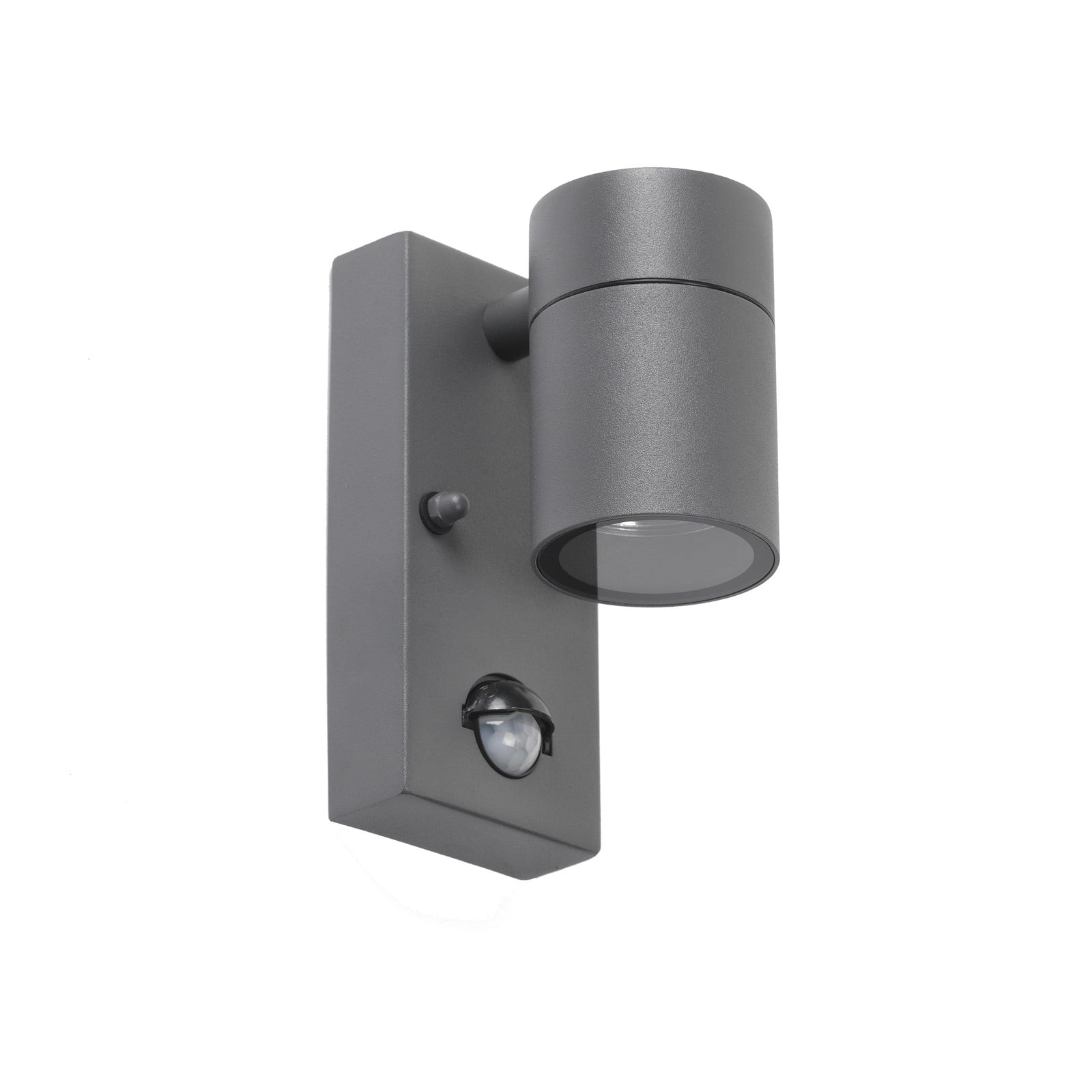 Qazqa Buitenwandlamp Grijs met Bewegingssensor IP44