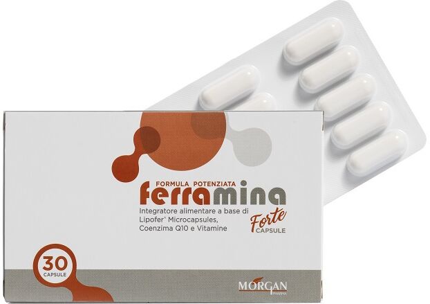MORGAN Srl Ferramina Forte 30 Capsule - Integratore di Ferro e Vitamine