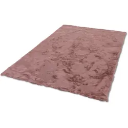 Schöner Wohnen Kollektion Kunstfell-Teppich Tender Design 190 Farbe 011 altrosa 80 x 150 cm