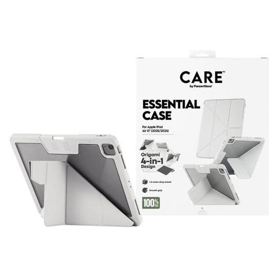 PanzerGlass CARE TPU Essential Case Light Grey iPad Air 13" (2024-2025) (Apple iPad Air 13 2024, Apple iPad Air 13 2025, Apple iPad Air 13 2026) (CR90069)