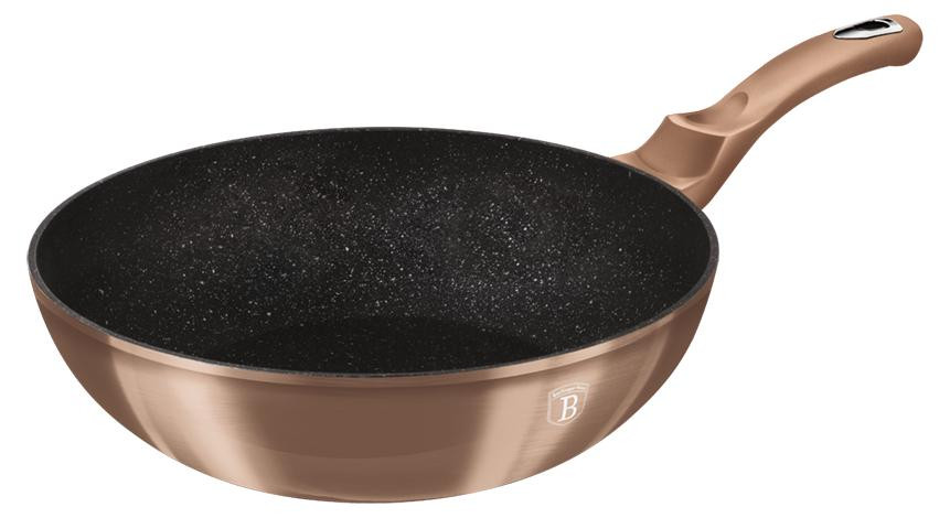 BerlingerHaus BH-6171 Granit Wokpan, 30 cm, rosé goud
