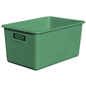 CEMO Großbehälter 1156, 500 Liter, grün, 153 x 50 x 88cm, aus GFK