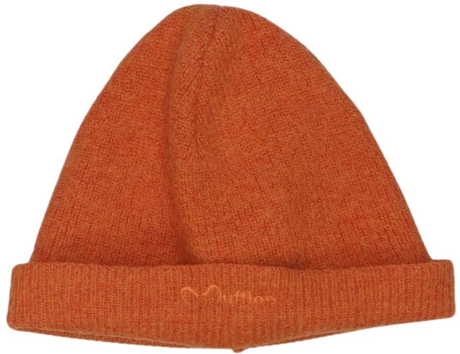 Mufflon Damen Hut oder Mütze, Orange, Gr. Onesize, Merino - Second Hand