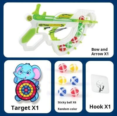 Uplift Picks Montessori Throwing Game Slingshot Target Board With Sticky Balls green A (astronaut)
