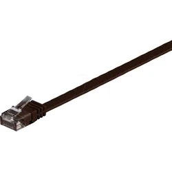PATCH-C6SB 3DB - Patchkabel flach, UTP, Cat.6, dunkelbraun, 3 m