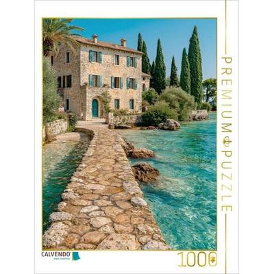 CALVENDO Puzzle Punta San Vigilio - Mediterrane Eleganz am Lago di Garda | 1000 Teile Lege-Größe 64x48cm Foto-Puzzle für glückliche Stunden