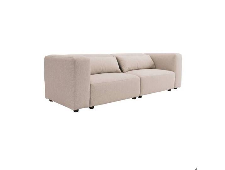 Canapé en tissu beige 3 places Caroline
