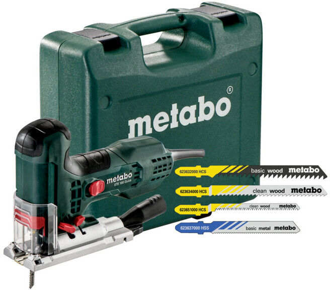 Scie sauteuse STE 100 Quick Set (601100900) avec 20 lames de scie sauteuse Coffret ; Metabo (601100900)