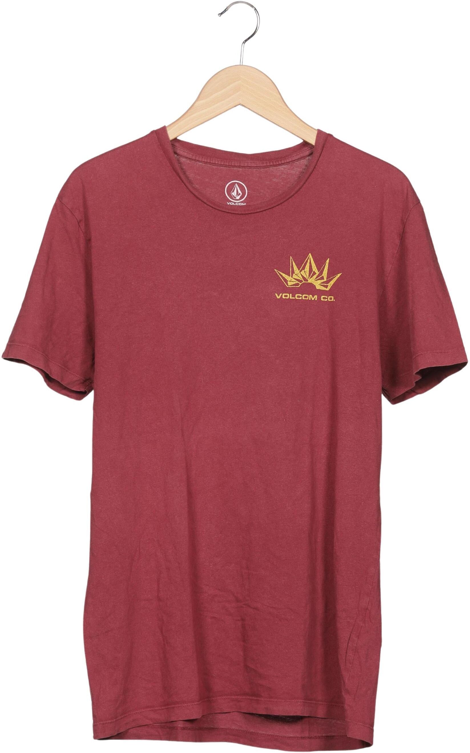 Volcom Herren T-Shirt, Rot, Gr. M, Baumwolle - Second Hand