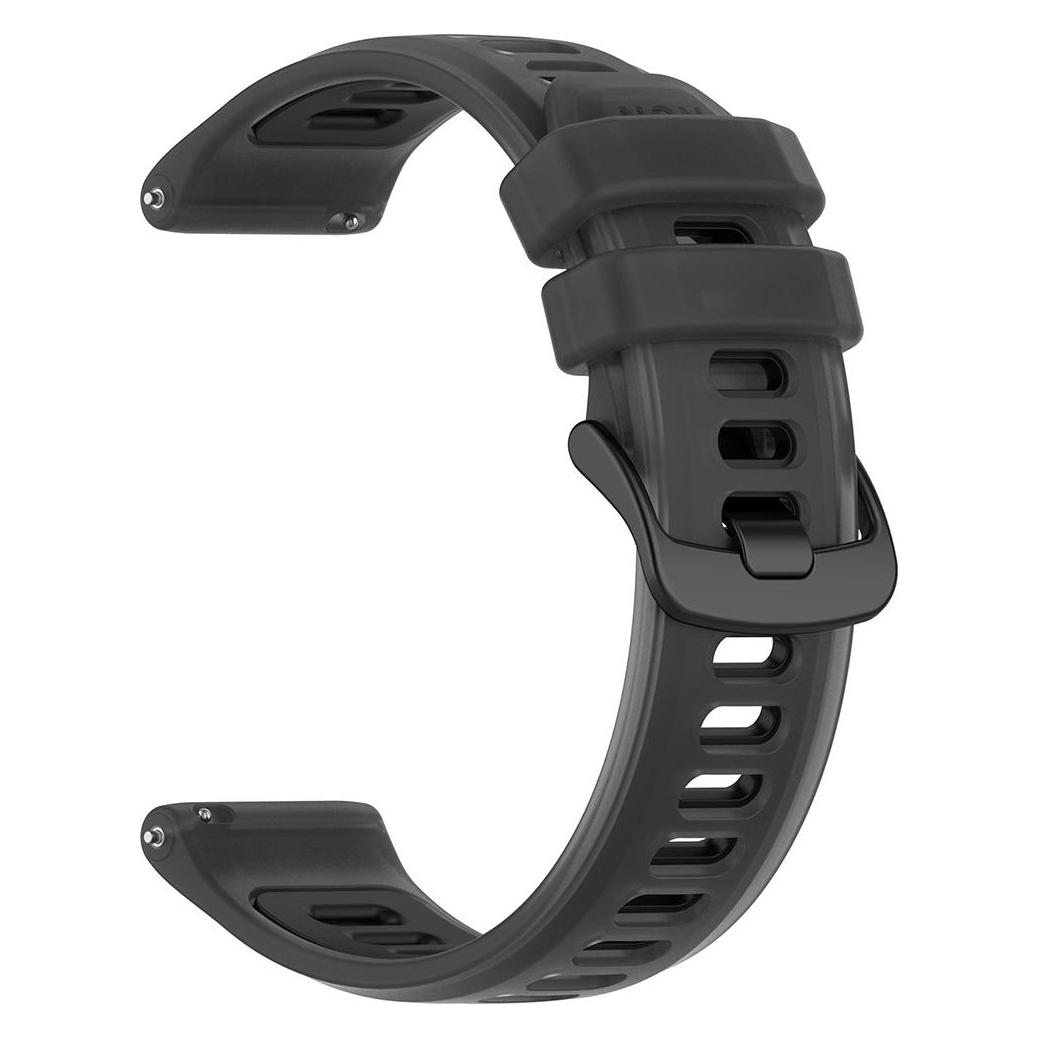 Techsuit - Watchband (W084) - Samsung Gear S3 46mm - Black (Silicone) (70091219)