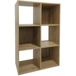 HTI-Living, Regal, Regal 60x90 Thekla Artisaneiche (60 x 30 x 90 cm)