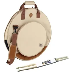 Tama TCB22BE Beckentasche 22 Zoll mit Drumsticks (Marschbecken), Instrumententasche + Koffer, Beige