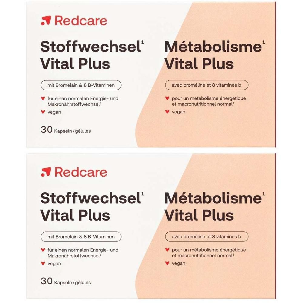 2er Set Stoffwechsel Vital Plus RedCare 2x30 St Kapseln