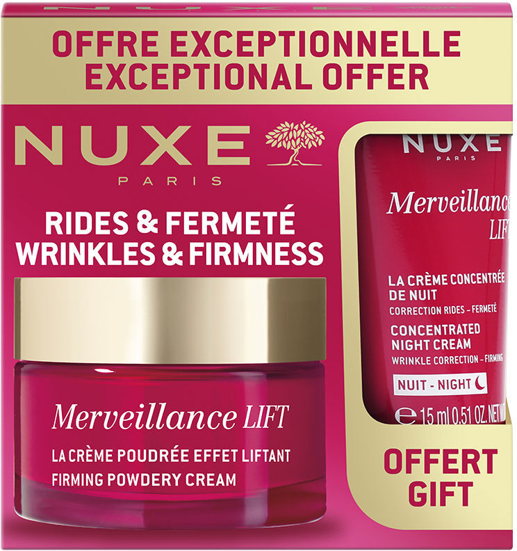 Nuxe Merveillance Lift Coffret ANTI-ÂGE Crème Poudre LIFT-RAFFERMISSANTE 2 pièces