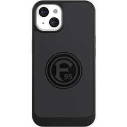 Nivocase Hülle für Apple iPhone 13 Handyhülle NIVOcore Case Schwarz F95 Fortuna Düsseldorf Logo (Apple iPhone 13), Smartphone Hülle, Schwarz