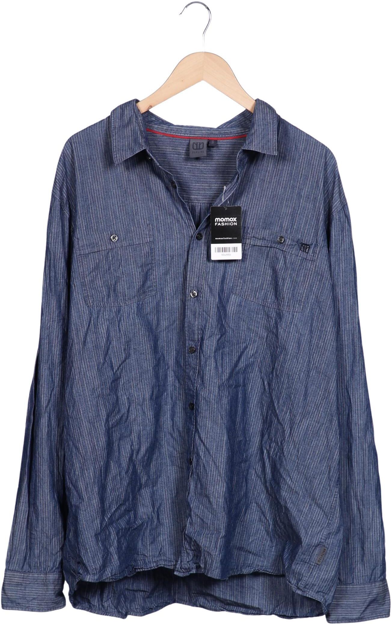 elkline Herren Hemd, Blau, Gr. 3Xl, Baumwolle - Second Hand