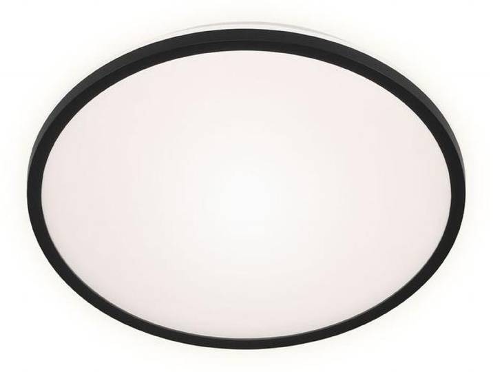 LED Deckenleuchte Deckenlampe Hintergrundbeleuchtung 15W Ø28cm schwarz Briloner