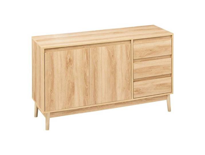 Buffet placard 3 tiroirs effet chêne naturel  Abana  - 5five