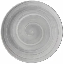 Ritzenhoff & Breker Valencia Teller, Speiseteller, Essteller, Keramik, Grau, Weiß, 21.5 cm, 745030